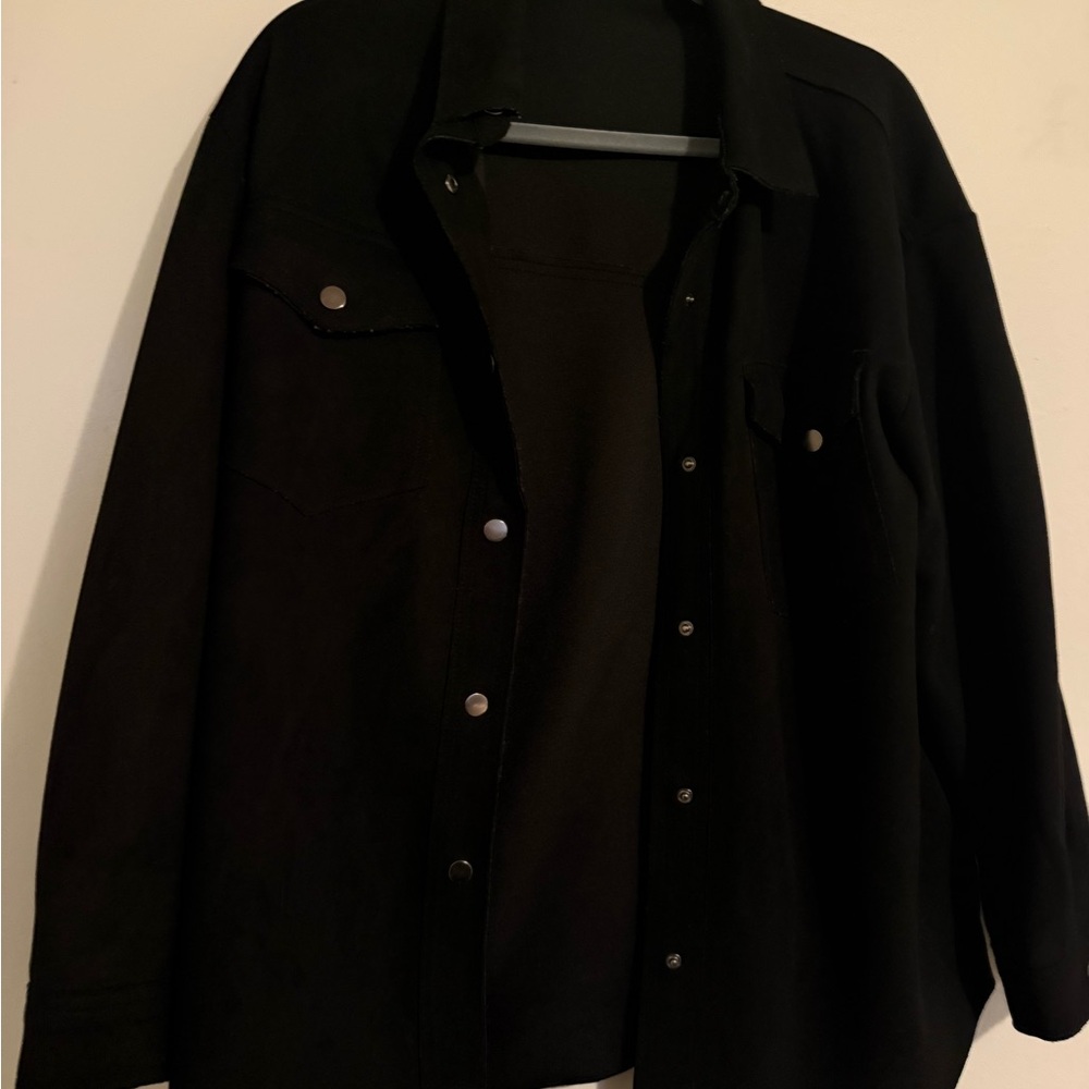 Zara women’s Black Shirt Jacket